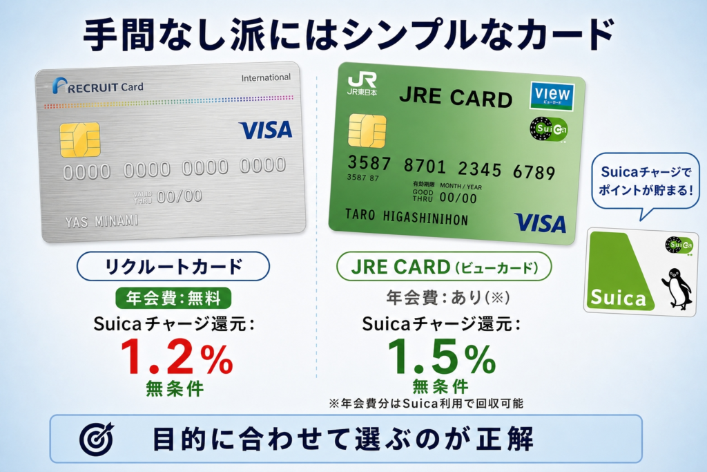 シンプルなカード選択